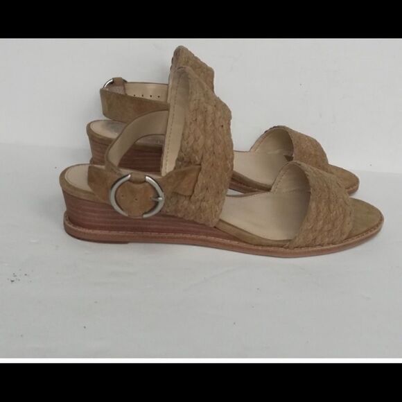 Vince Camuto  suede Raner Braided wedge sandals - Picture 4 of 9